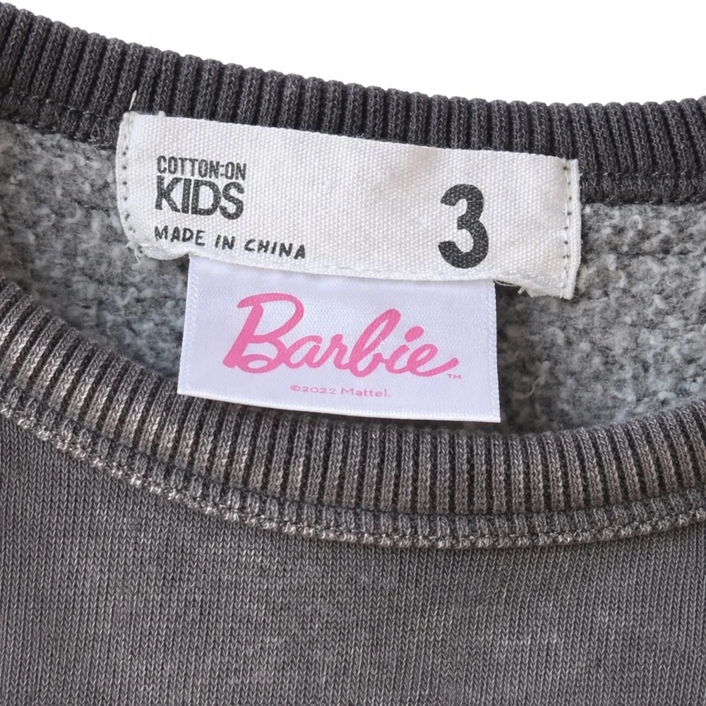 Cotton On Kids -Barbie Girls Sweatshirt-Toddler Size 3 -| NWOT - Picture 2 of 3